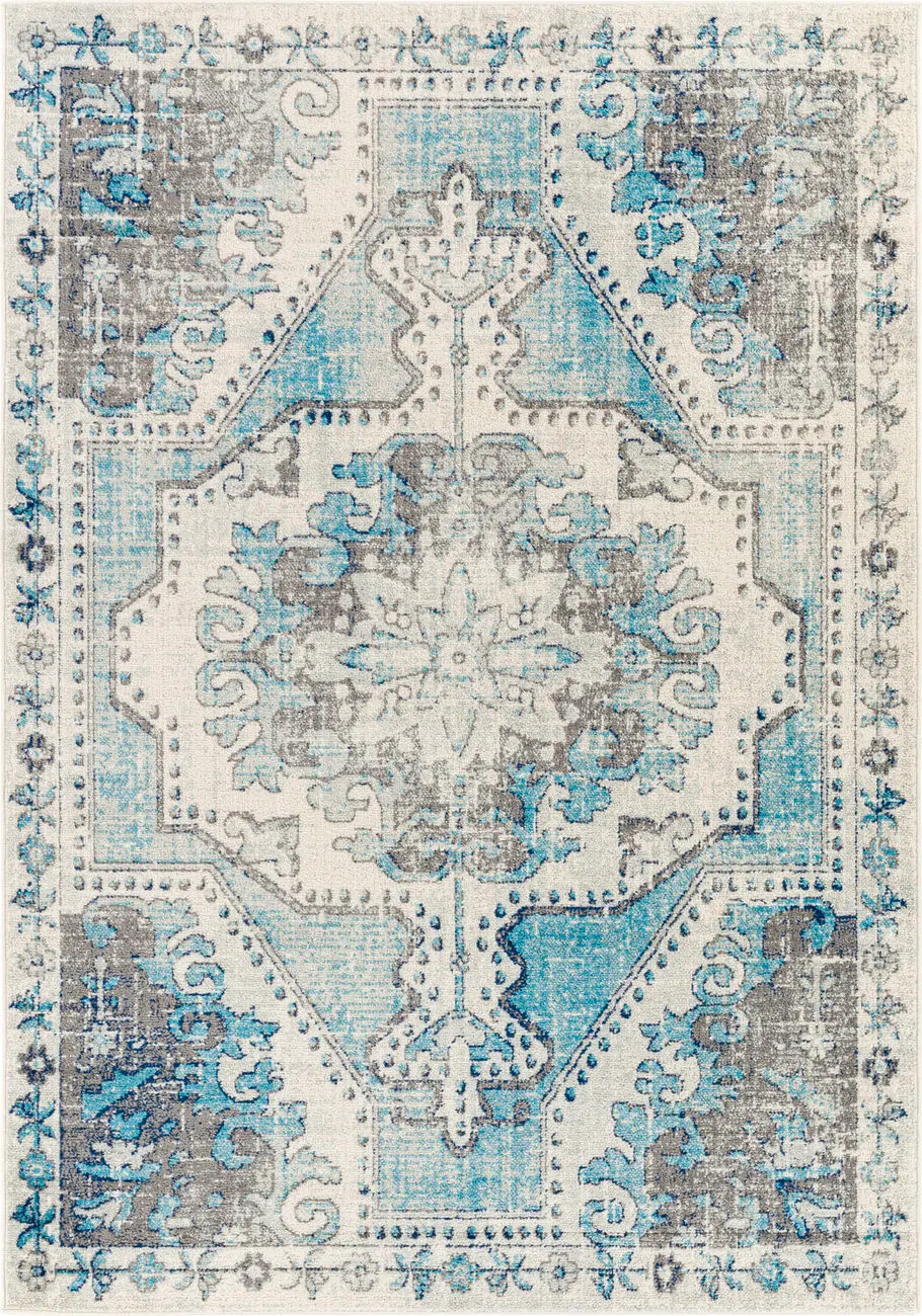 Modern Loom Harput HAP-1130 Blue Power Loomed Synthetic Rug