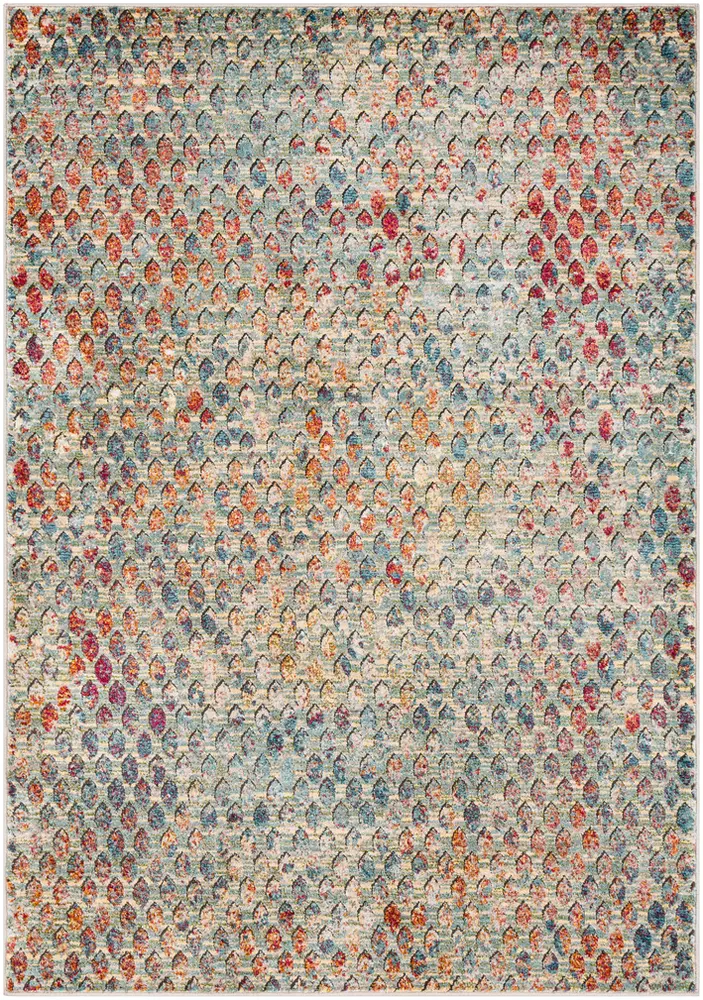 Herati HER-2312 Aqua Patterned Traditional Rug