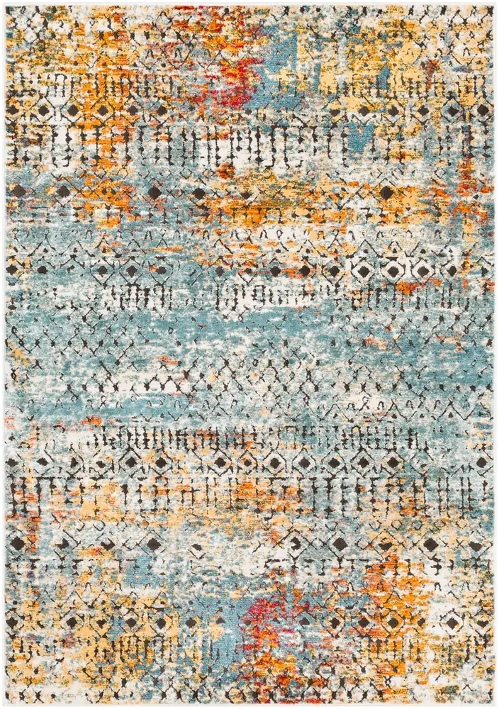 Herati HER-2313 Aqua Traditional Patterned Rug