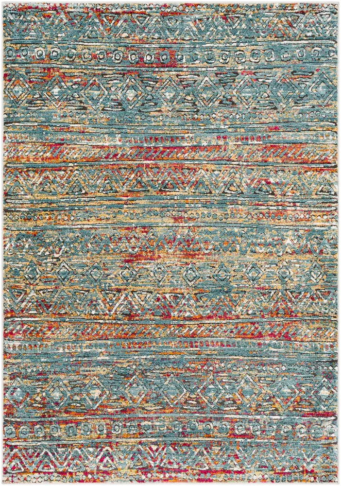 Herati HER-2315 Aqua Patterned Traditional Rug