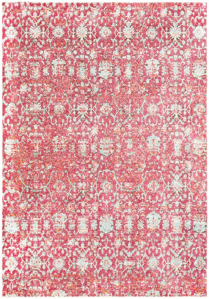 Herati HER-2318 Dark Red Traditional Synthetic Rug