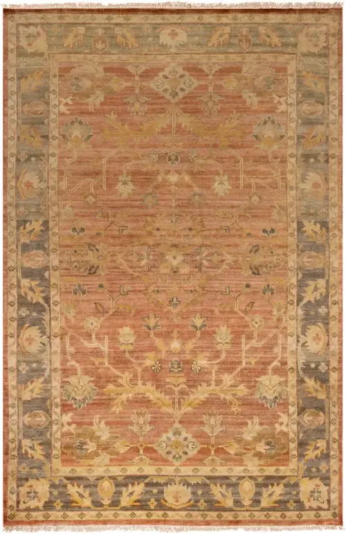 Surya Hillcrest HIL-9009 Tan Bordered Traditional Rug