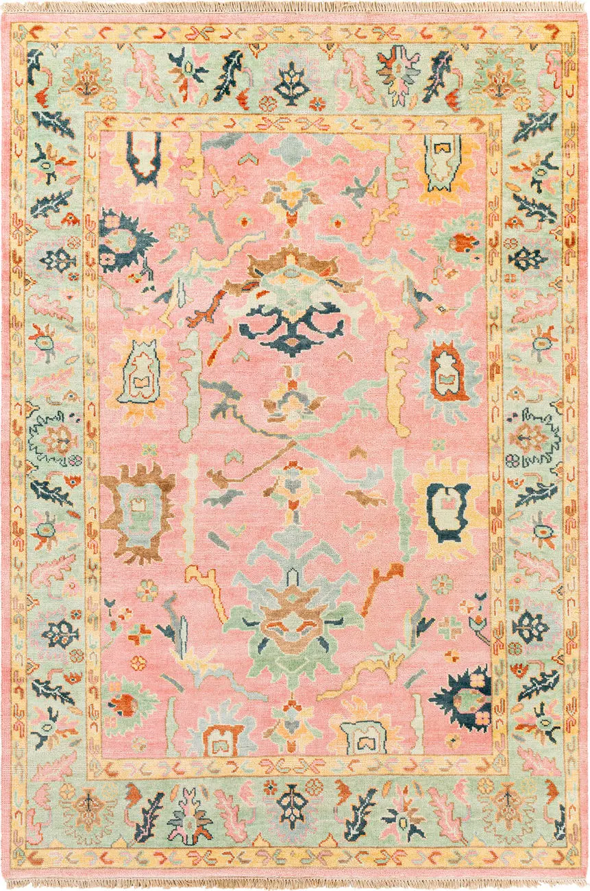 Modern Loom Hillcrest HIL-9044 Multi-Colored Hand Knotted Silk Rug