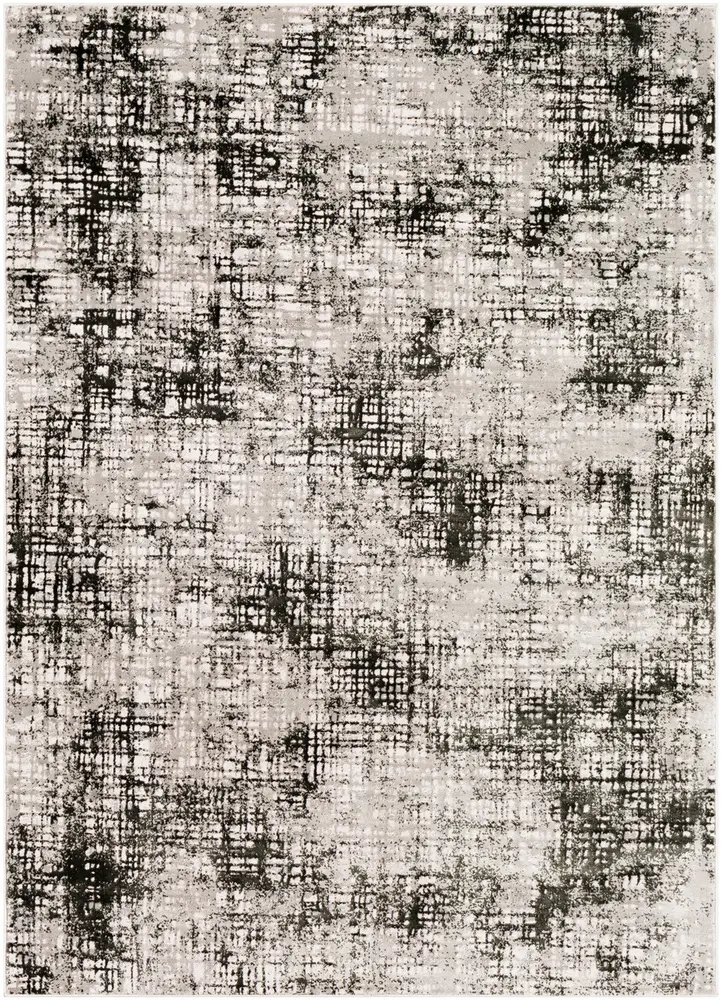 Himalayan HIM-2309 Black Abstract Synthetic Rug