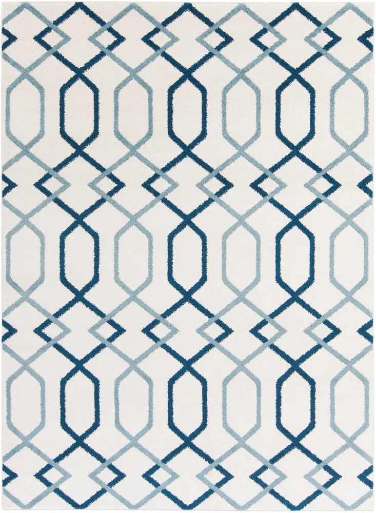 Horizon HRZ-1046 Navy Synthetic Patterned Rug