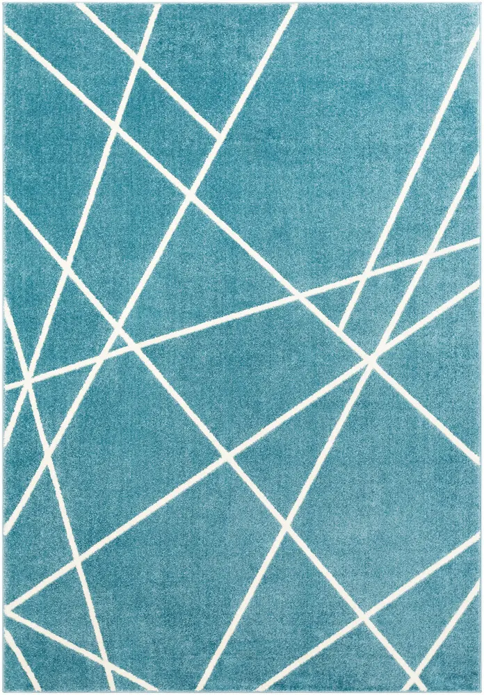 Horizon HRZ-2303 Denim Abstract Synthetic Rug