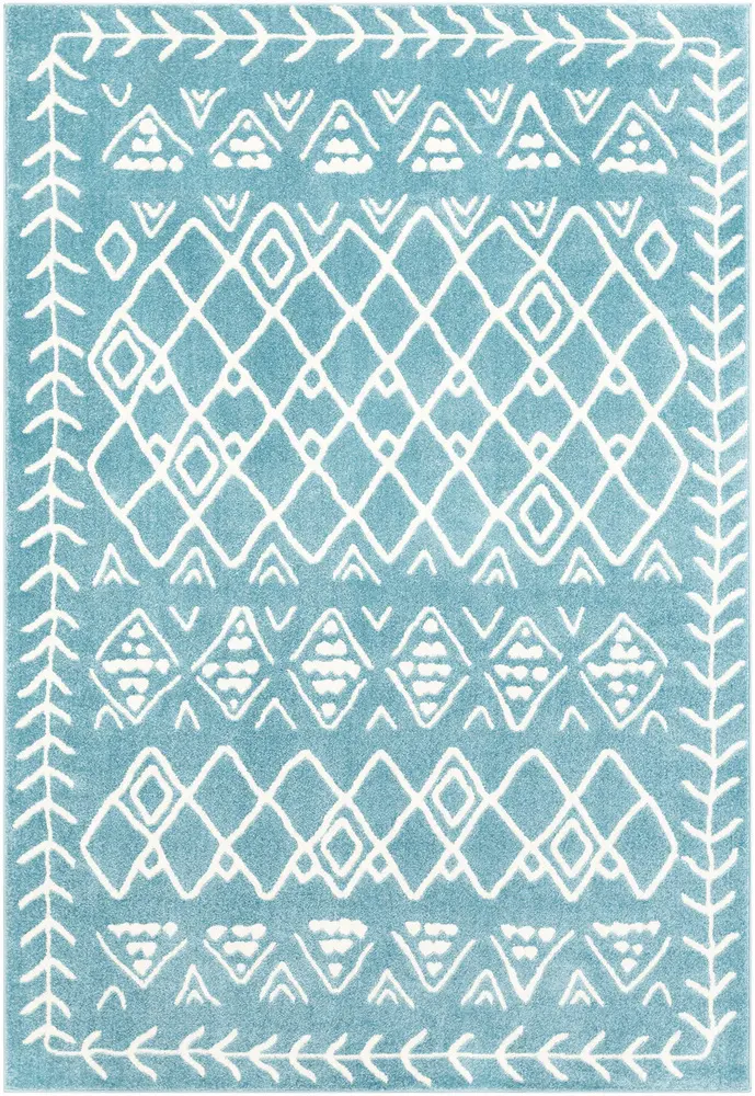 Horizon HRZ-2315 Denim Synthetic Patterned Rug