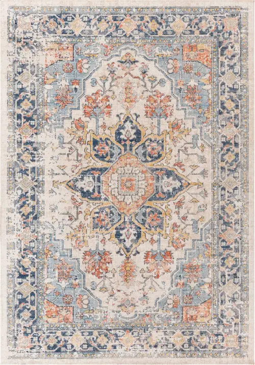 Modern Loom Huntington Beach HTB-2300 Multi-Colored Power Loomed Synthetic Rug