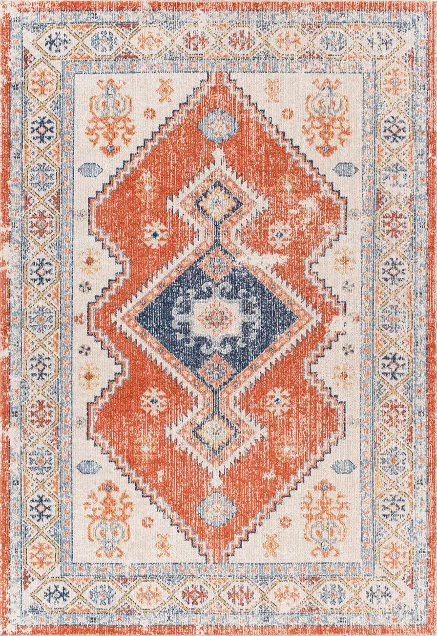 Modern Loom Huntington Beach HTB-2304 Multi-Colored Power Loomed Synthetic  Rug