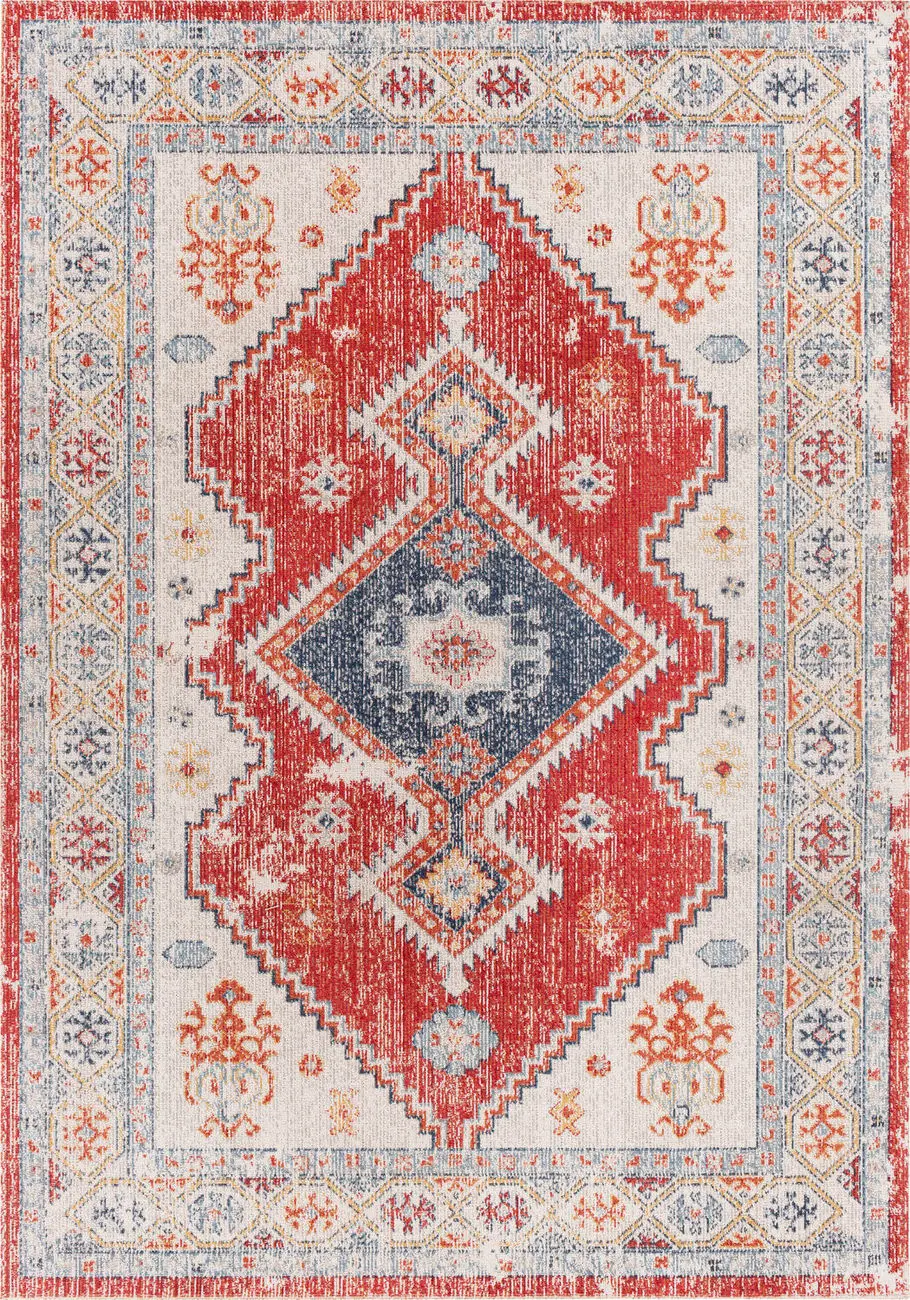 Modern Loom Huntington Beach HTB-2305 Multi-Colored Power Loomed Synthetic  Rug