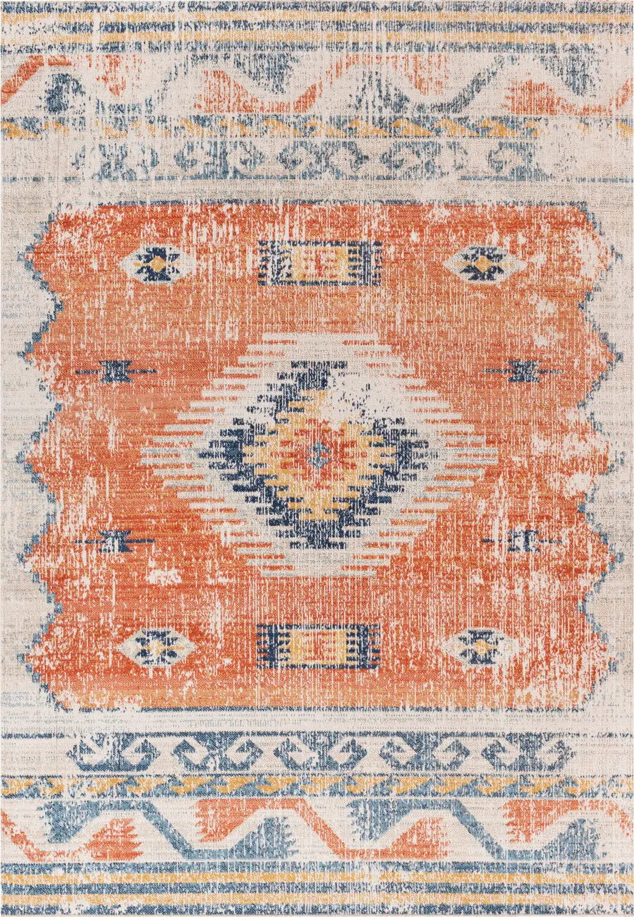 Modern Loom Huntington Beach HTB-2306 Multi-Colored Power Loomed Synthetic  Rug
