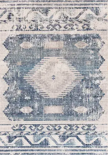 Modern Loom Huntington Beach HTB-2307 Blue Power Loomed Synthetic Rug