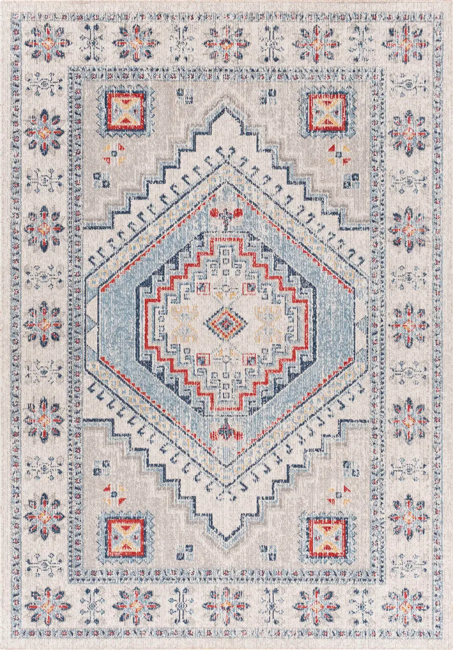 Modern Loom Huntington Beach HTB-2309 Multi-Colored Power Loomed Synthetic  Rug
