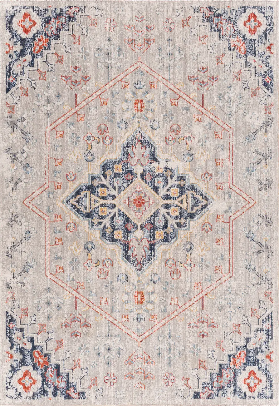 Modern Loom Huntington Beach HTB-2310 Multi-Colored Power Loomed Synthetic  Rug