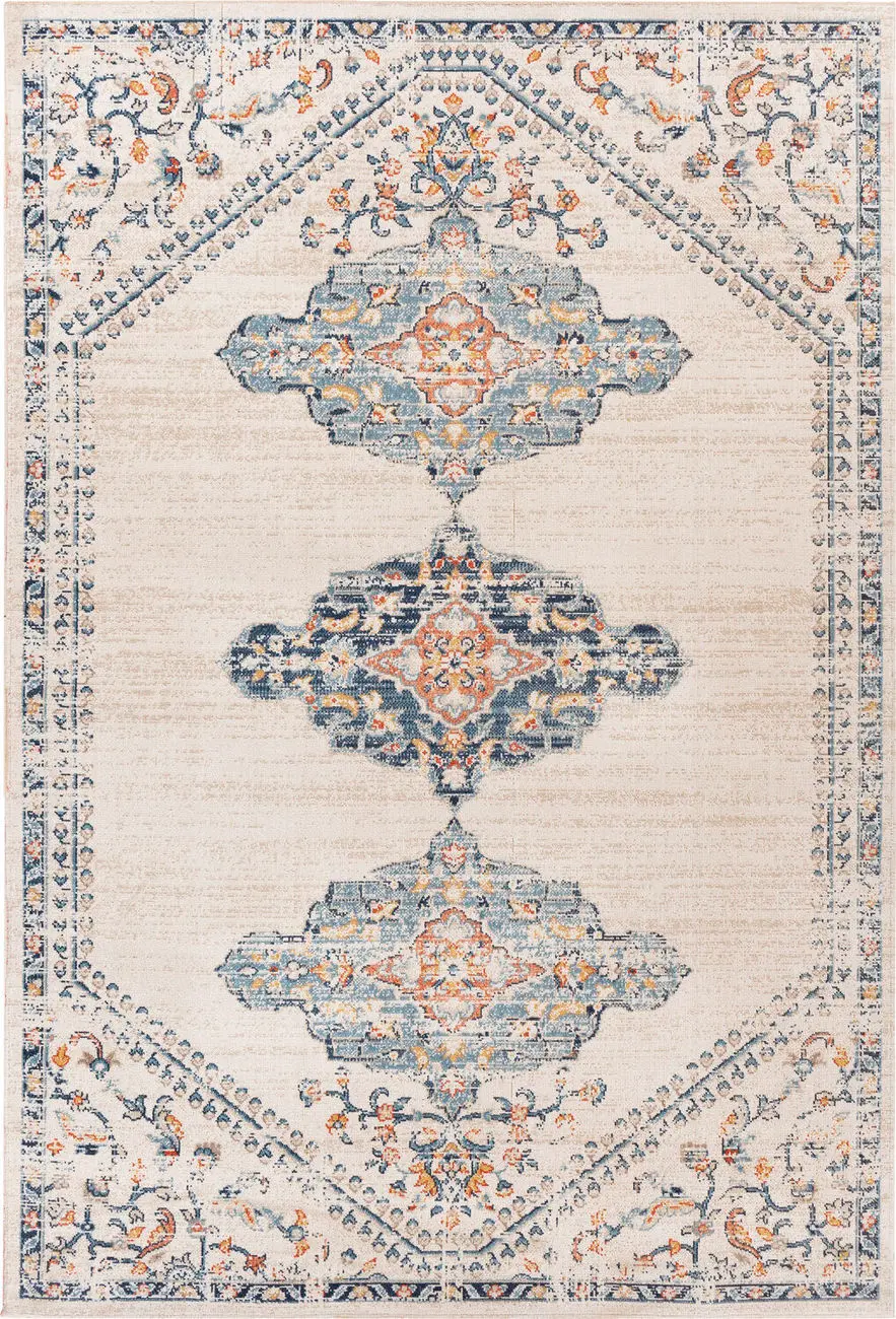 Modern Loom Huntington Beach HTB-2316 Multi-Colored Power Loomed Synthetic  Rug