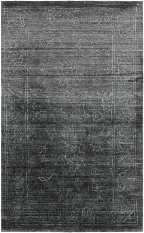 Surya Hightower HTW-3002 Charcoal Bordered Silk Rug