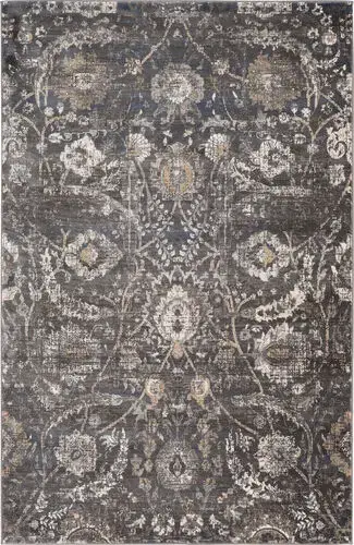 Surya Alchird ALD-2317 Black Synthetic Floral Rug