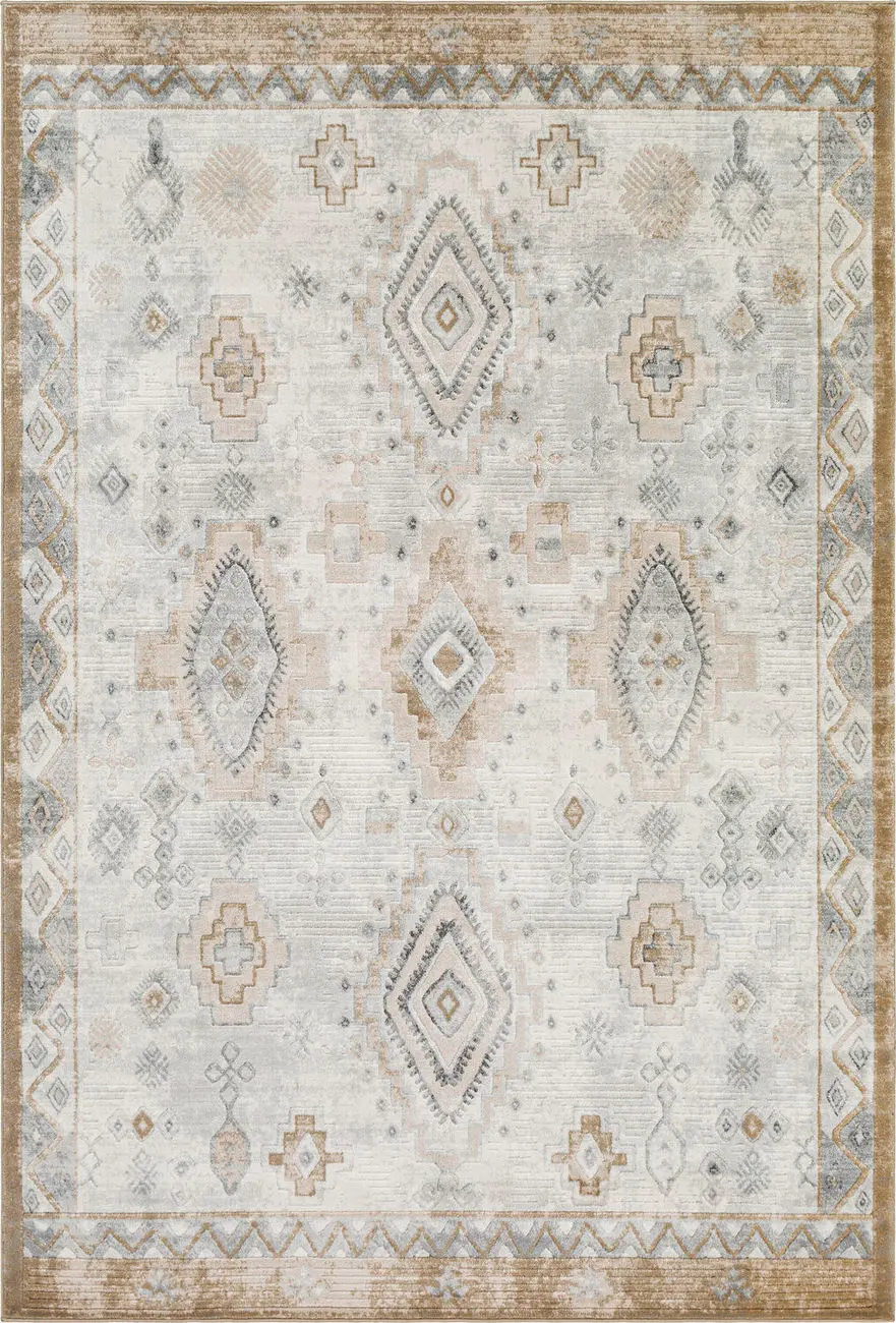 Modern Loom Alchird ALD-2332 Beige Power Loomed Synthetic Rug