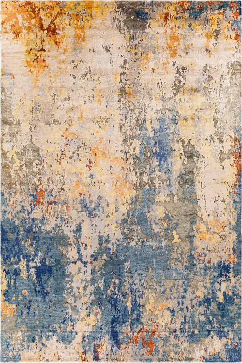 Modern Loom Imola IML-1006 Multi-Colored Hand Knotted Silk Rug