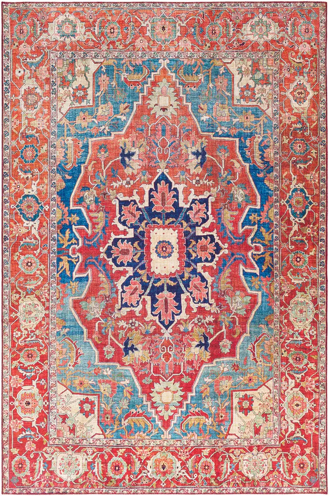 Aldah ALH-2309 Burnt Orange Bordered Traditional Rug