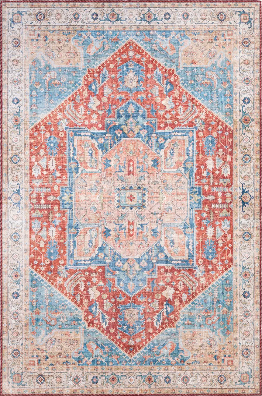 Aldah ALH-2313 Orange Traditional Synthetic Rug