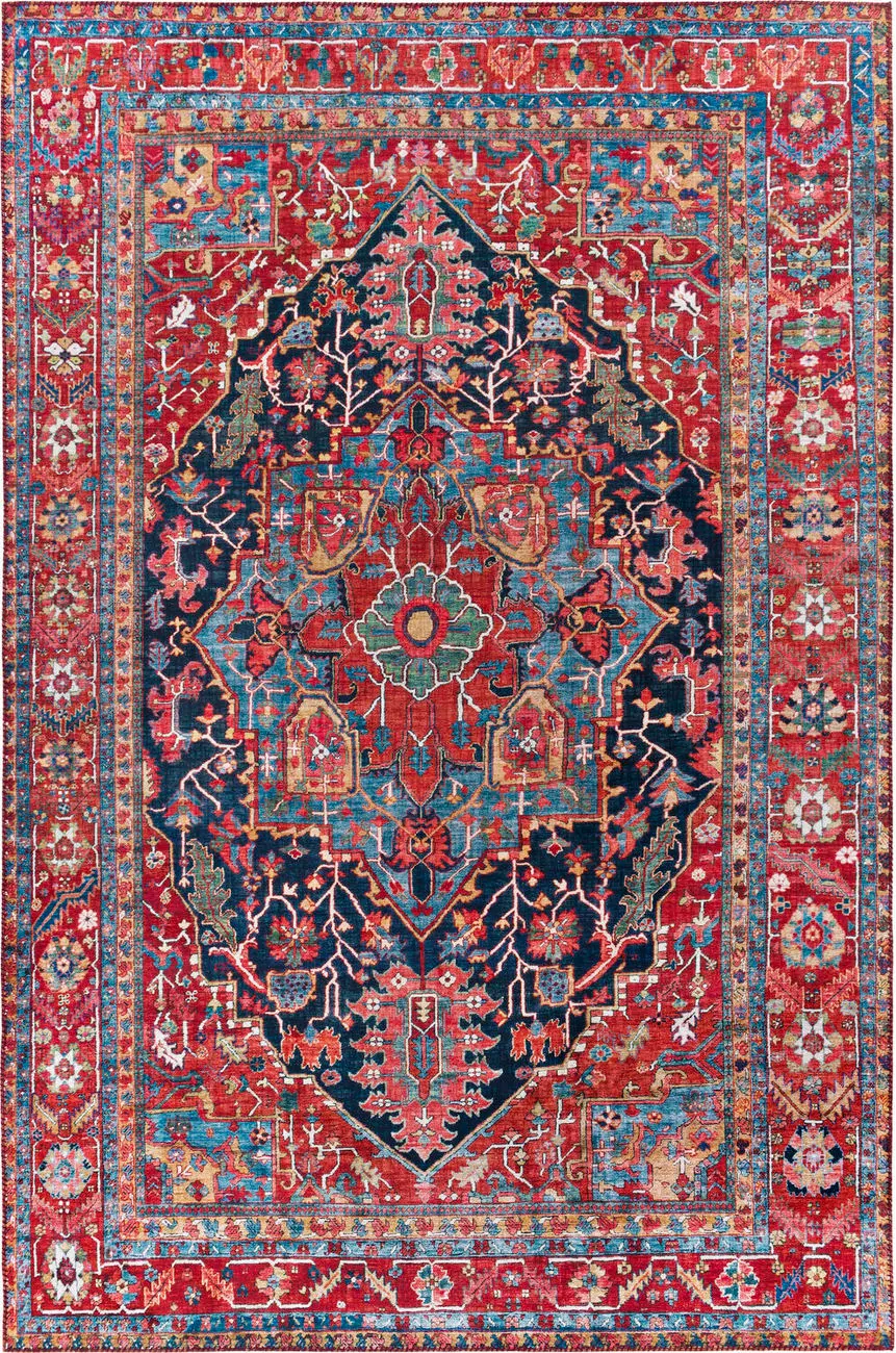 Modern Loom Aldah ALH-2316 Multi-Colored Power Loomed Synthetic Rug