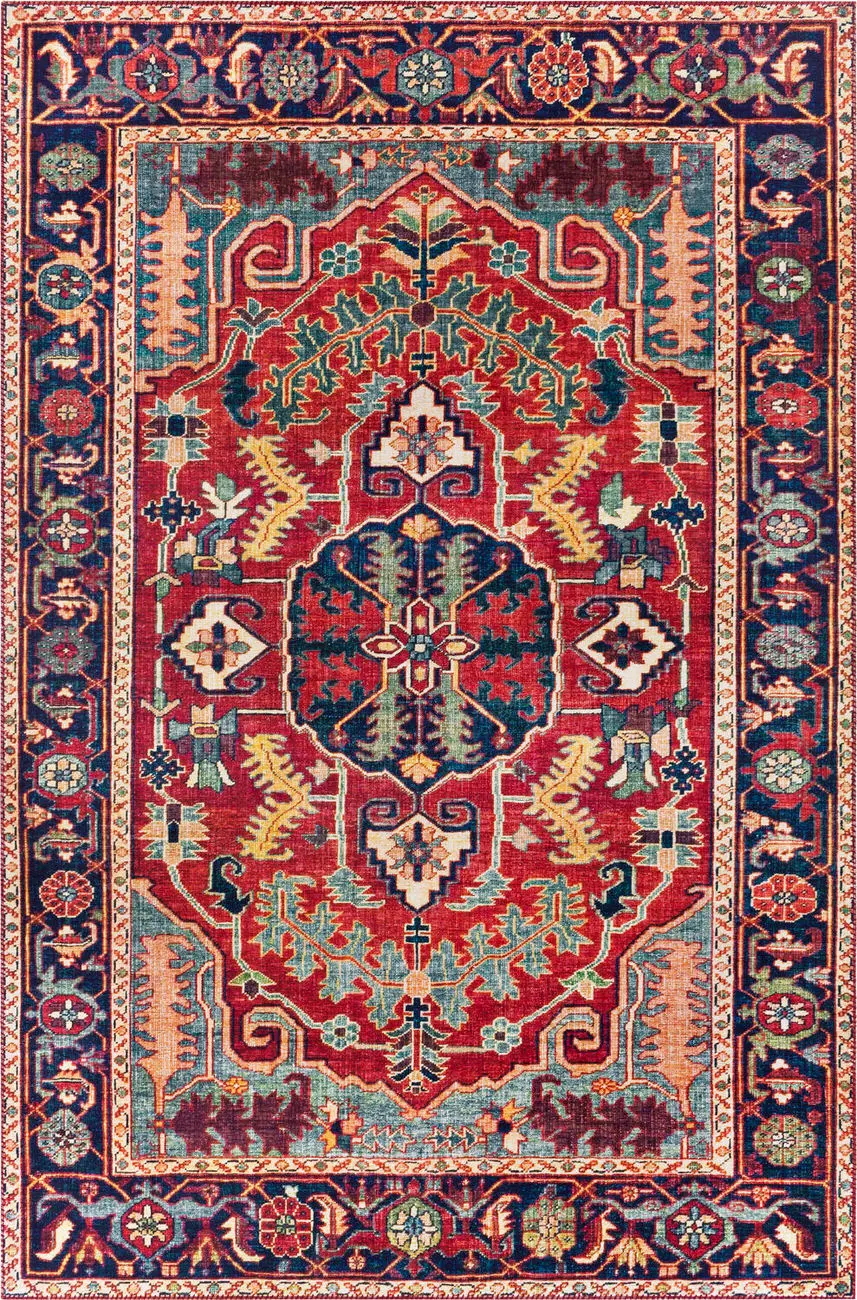 Modern Loom Aldah ALH-2317 Multi-Colored Power Loomed Synthetic Rug