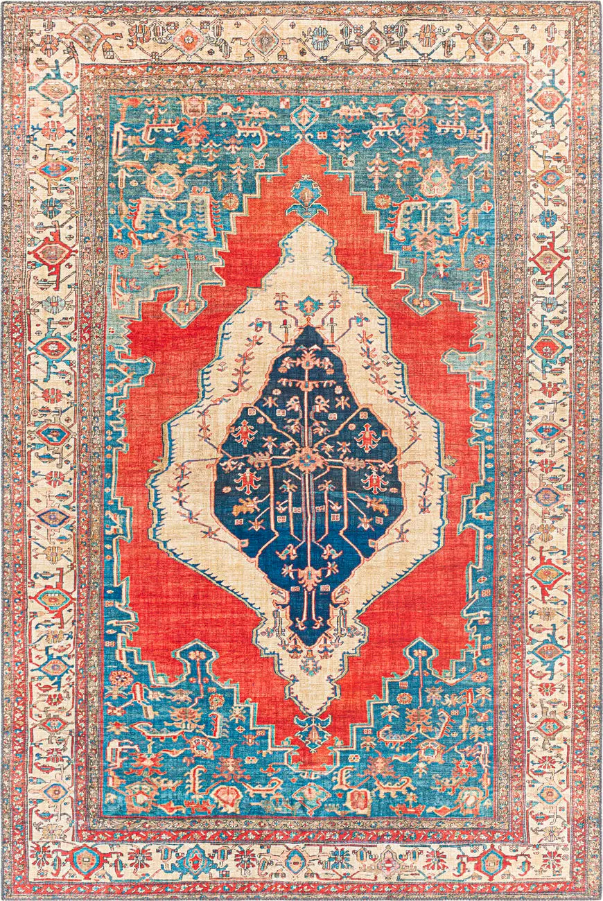 Modern Loom Aldah ALH-2331 Multi-Colored Power Loomed Synthetic Rug