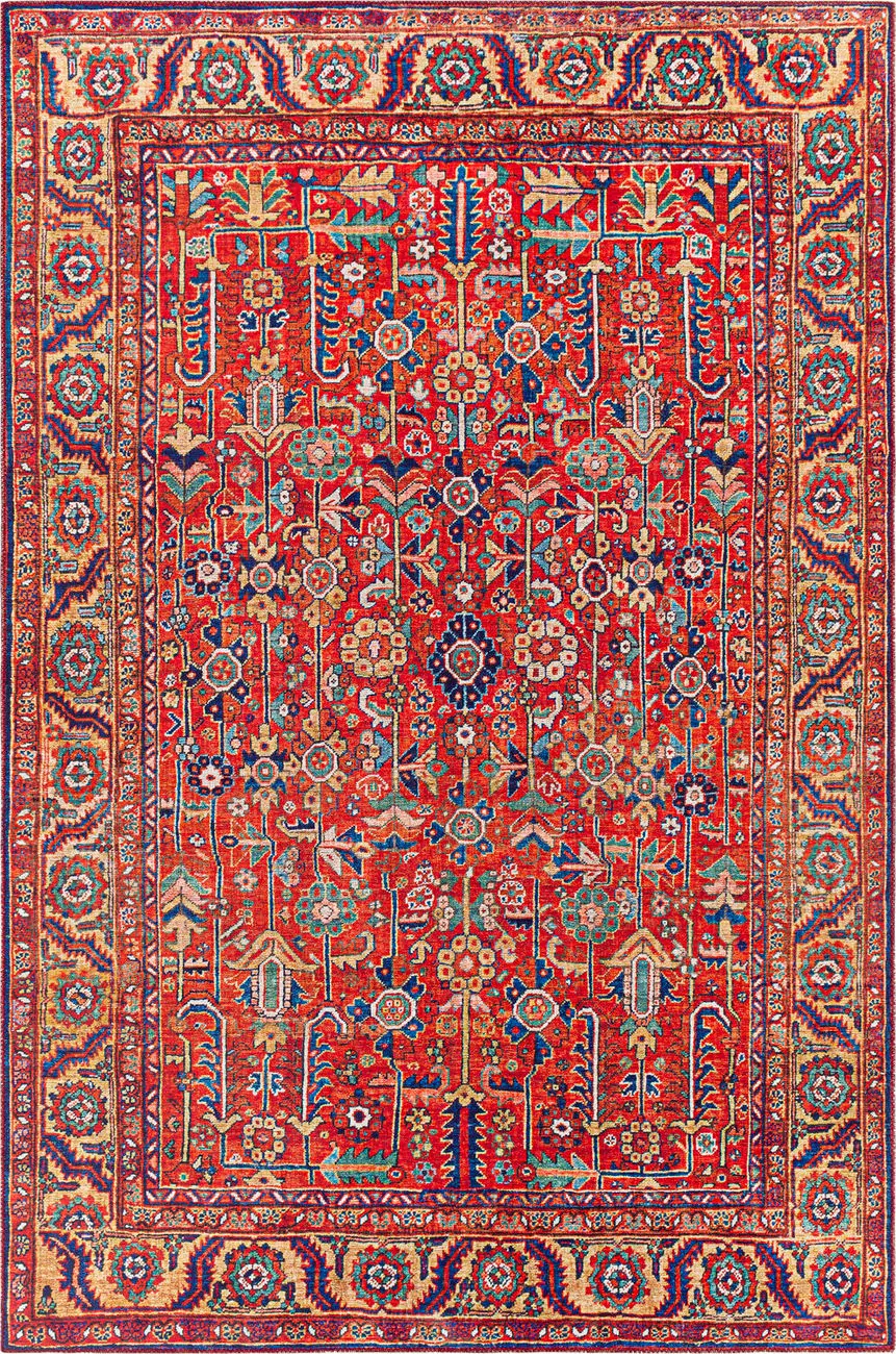 Modern Loom Aldah ALH-2332 Multi-Colored Power Loomed Synthetic Rug