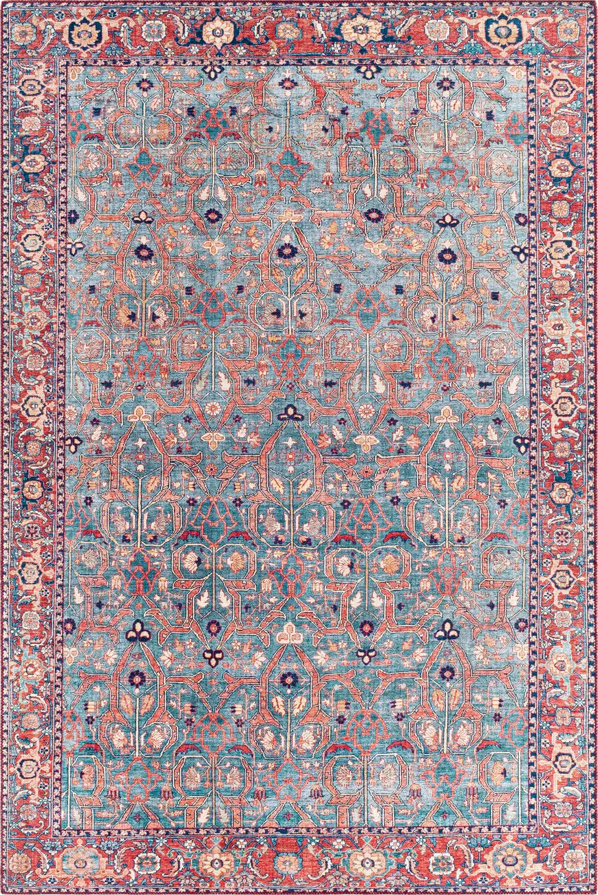 Modern Loom Aldah ALH-2334 Multi-Colored Power Loomed Synthetic Rug