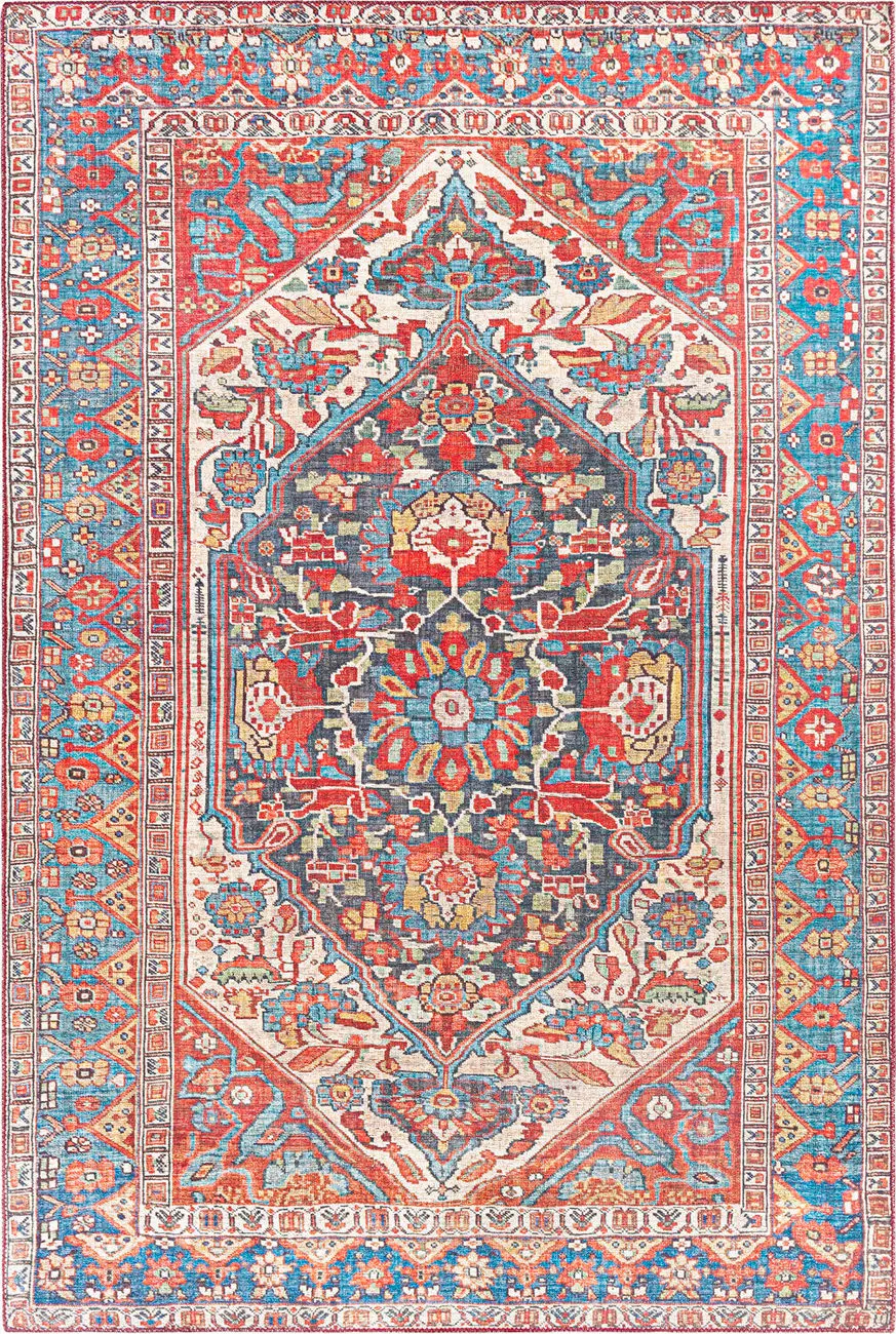 Modern Loom Aldah ALH-2342 Multi-Colored Power Loomed Synthetic Rug