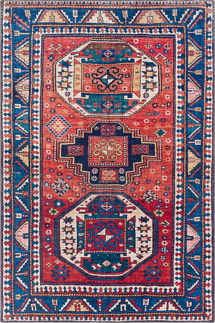 Modern Loom Aldah ALH-2344 Multi-Colored Power Loomed Synthetic Rug