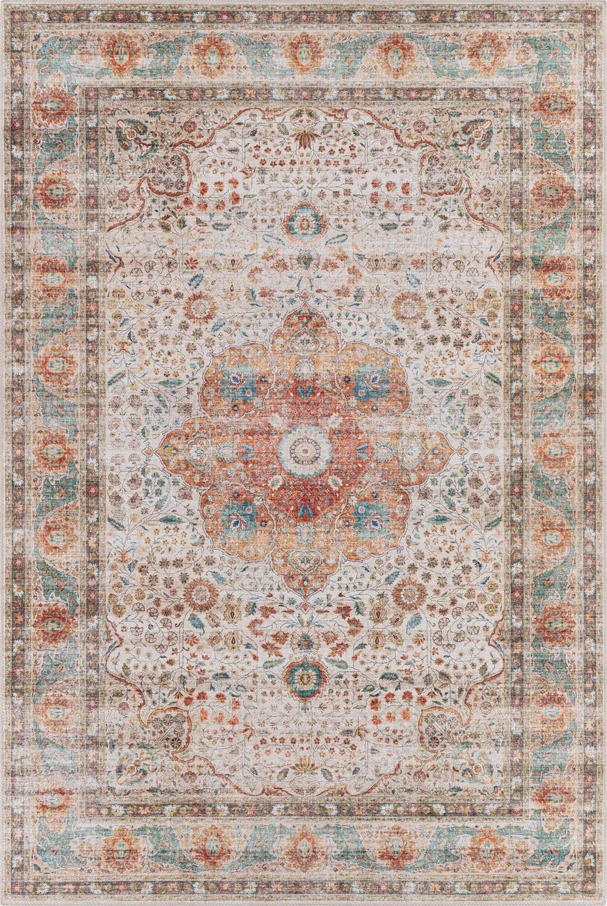 Modern Loom Aldah ALH-2346 Multi-Colored Power Loomed Synthetic Rug