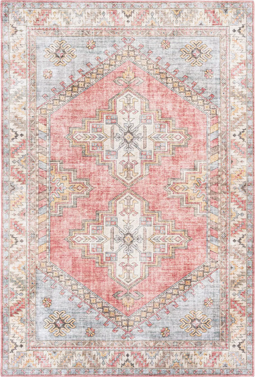 Modern Loom Aldah ALH-2354 Pink Power Loomed Synthetic Rug