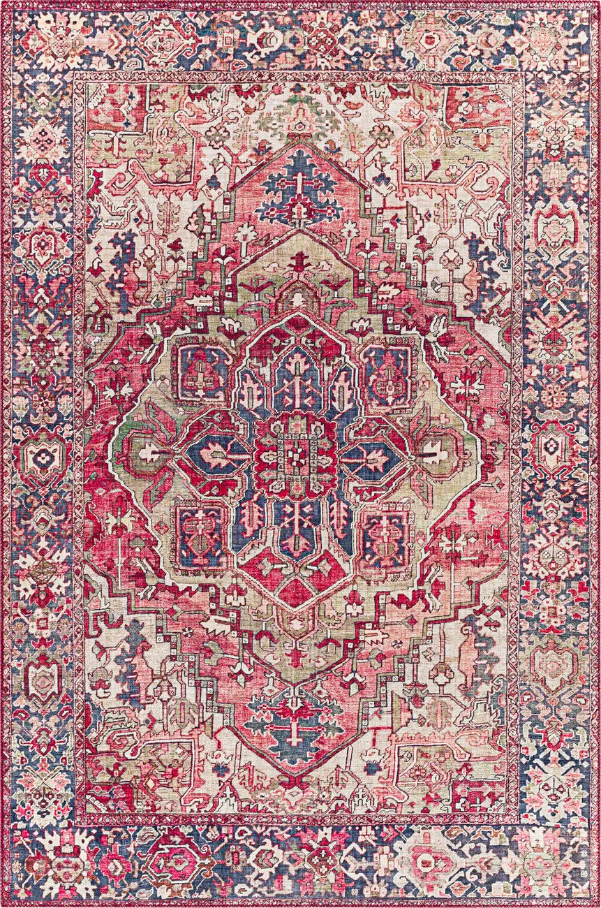 Modern Loom Iris IRS-2357 Pink Power Loomed Synthetic Rug