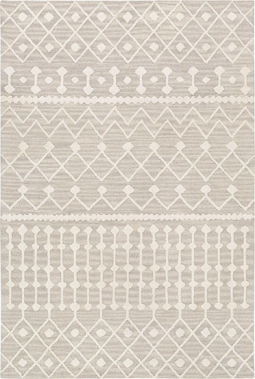 Izmir IZM-2303 Gray Patterned Braided Rug