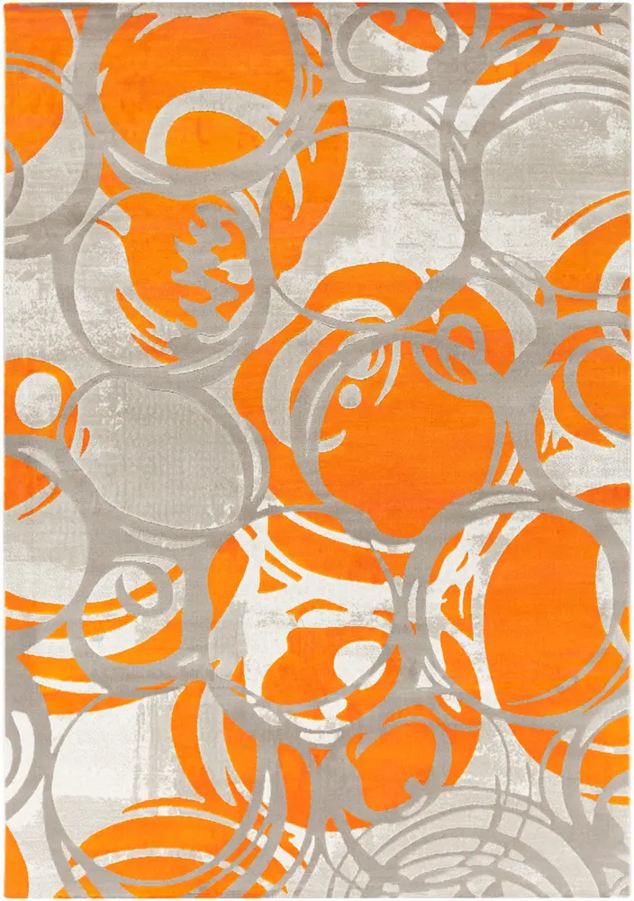 Jax JAX-5000 Burnt Orange Synthetic Abstract Rug