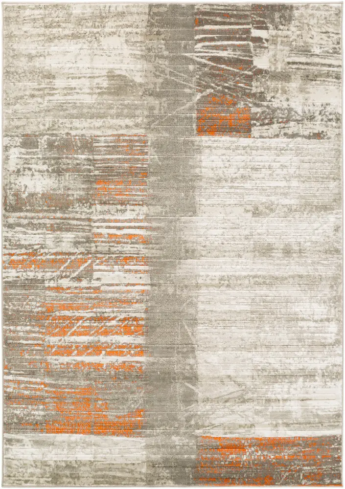 Jax JAX-5012 Burnt Orange Synthetic Abstract Rug