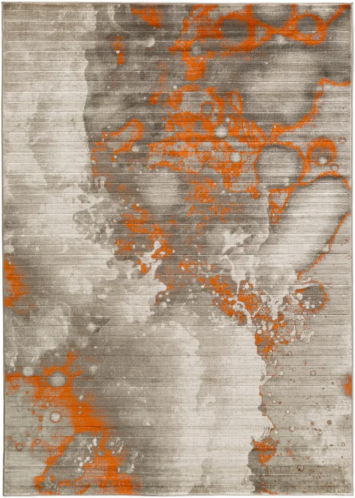 Jax JAX-5022 Burnt Orange Abstract Synthetic Rug