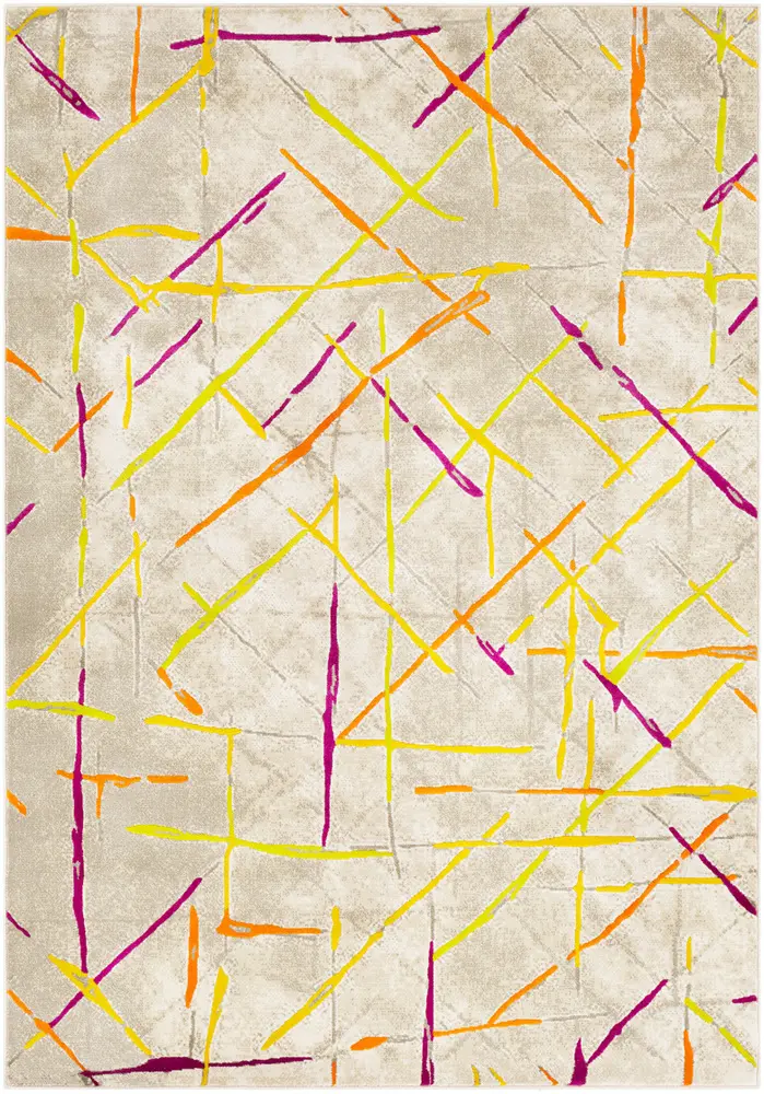 Jax JAX-5062 Mustard Abstract Synthetic Rug