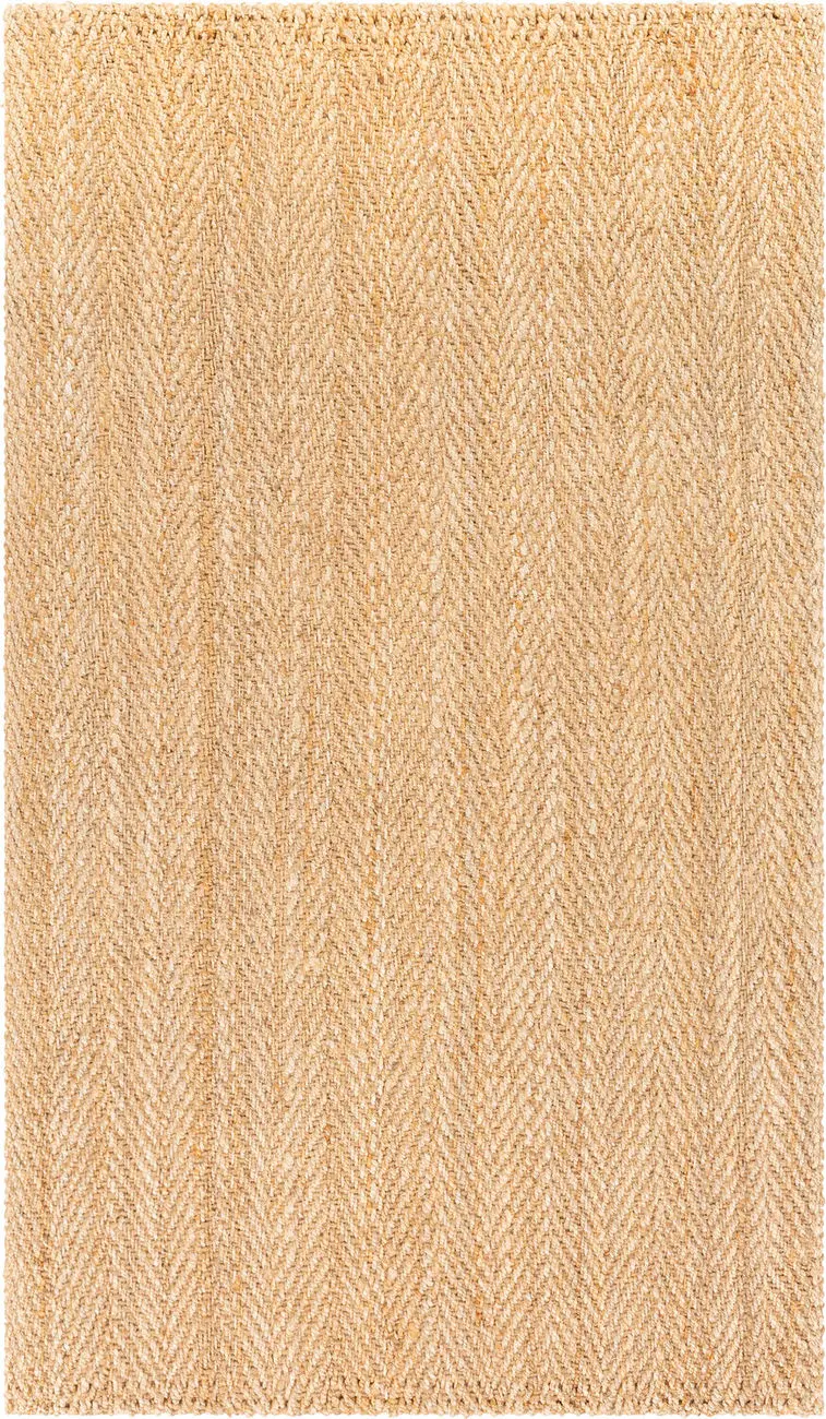 Modern Loom Jute Woven Js-1000 Beige Hand Woven Natural Fiber Rug