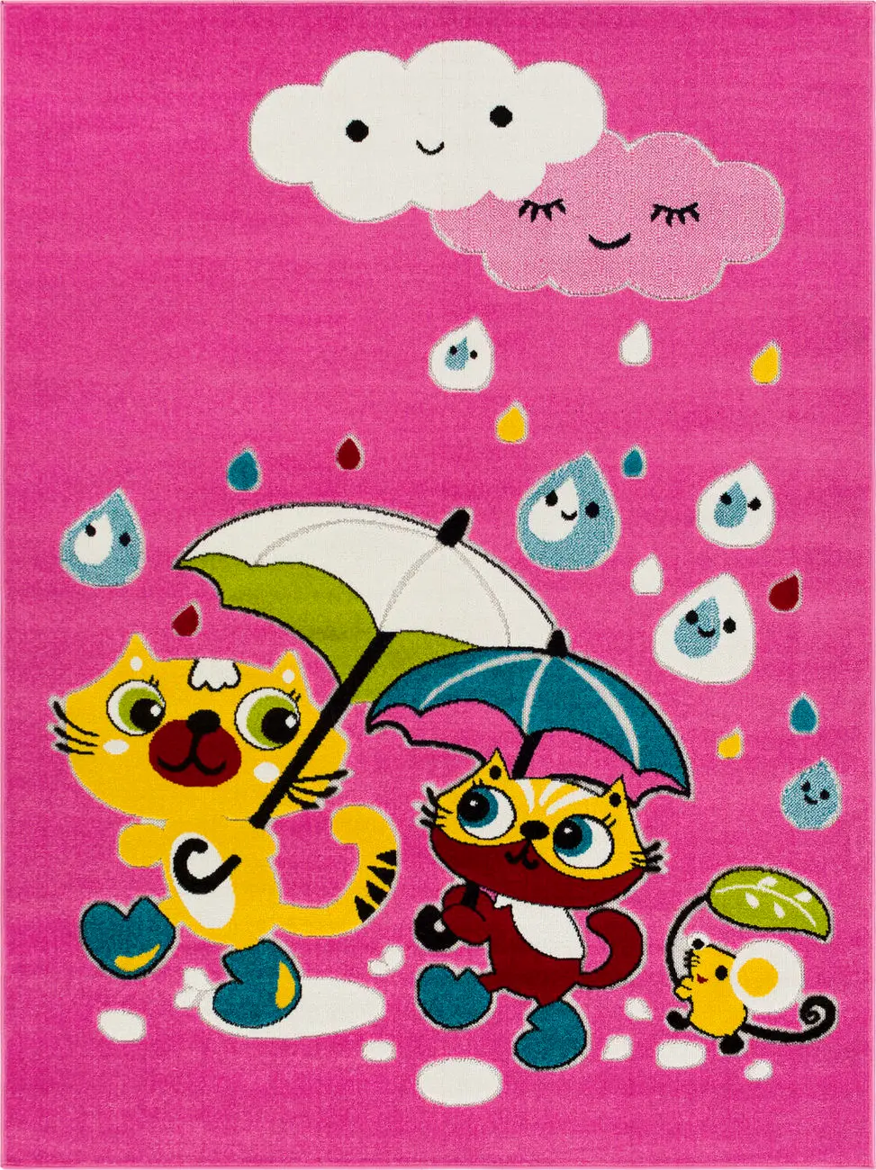 Modern Loom Kindergarten KGT-2308 Multi-Colored Power Loomed Synthetic Rug