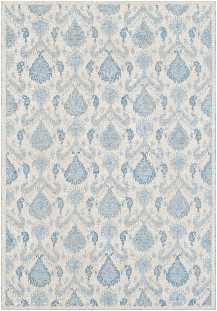 Kilim KLM-2300 Denim Patterned Cotton Rug