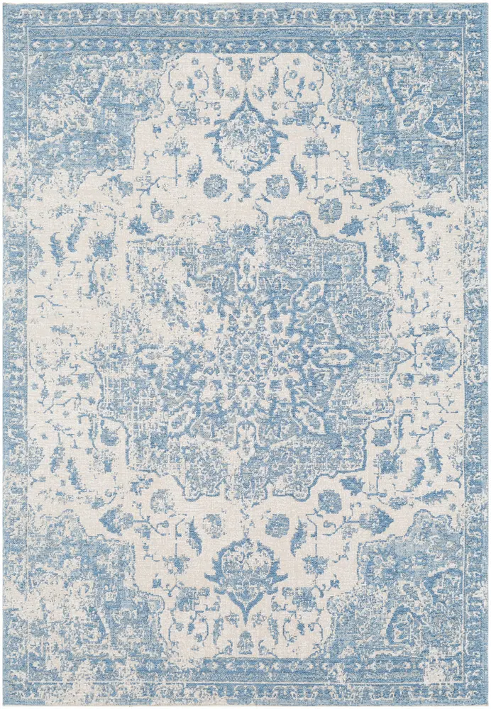 Kilim KLM-2305 Denim Natural Fiber Traditional Rug