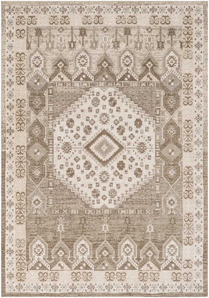 Kilim KLM-2310 Dark Brown Traditional Cotton Rug