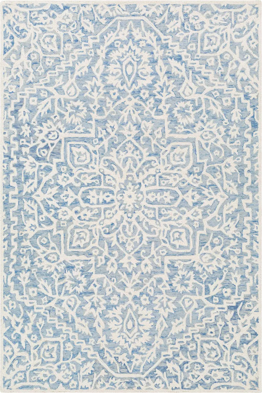 Kayseri KSR-2307 Blue Wool Patterned Rug