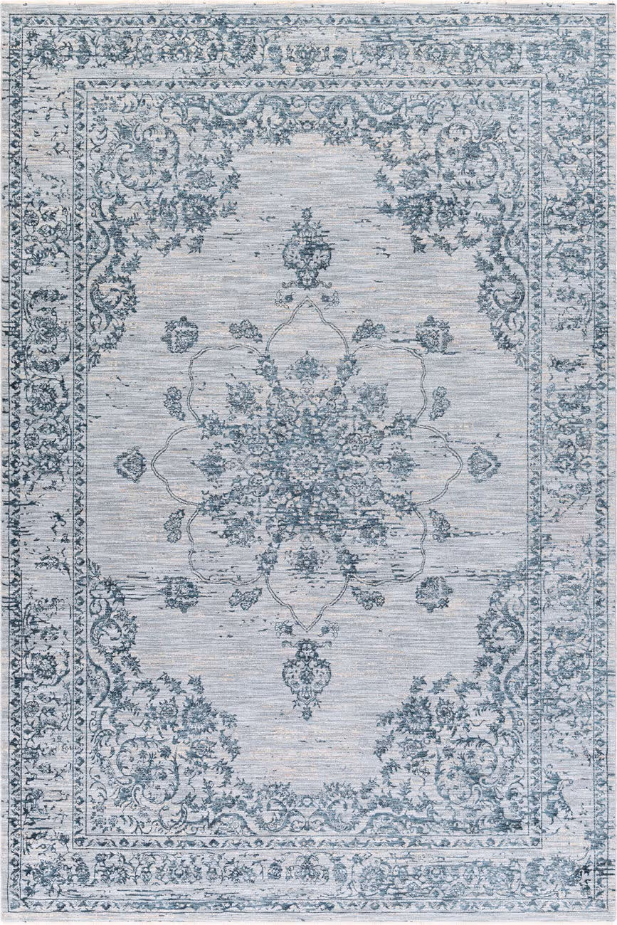 Modern Loom Laila Laa-2302 Blue Power Loomed Synthetic Rug
