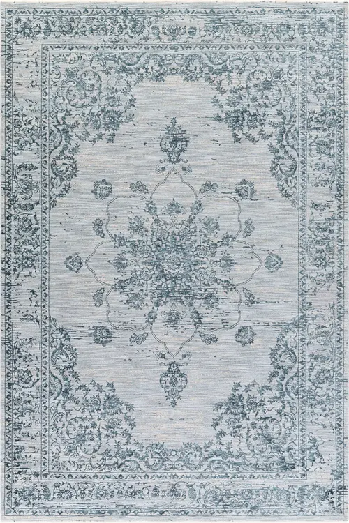 Modern Loom Laila Laa-2302 Blue Power Loomed Synthetic Rug