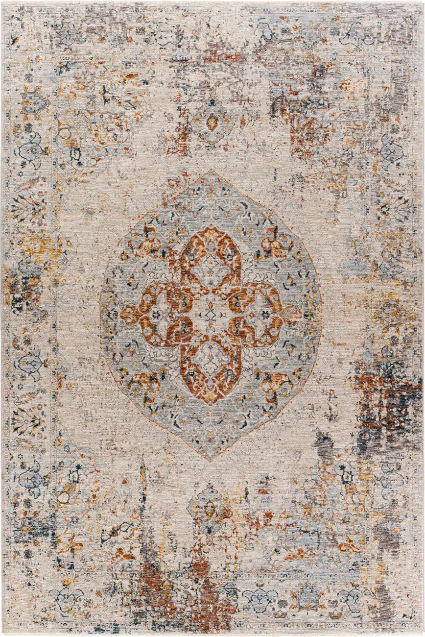 Modern Loom Laila LAA-2307 Multi-Colored Power Loomed Synthetic Rug
