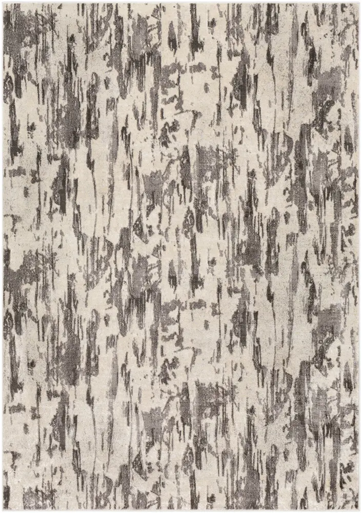 Lagom LGM-2303 Medium Gray Abstract Synthetic Rug